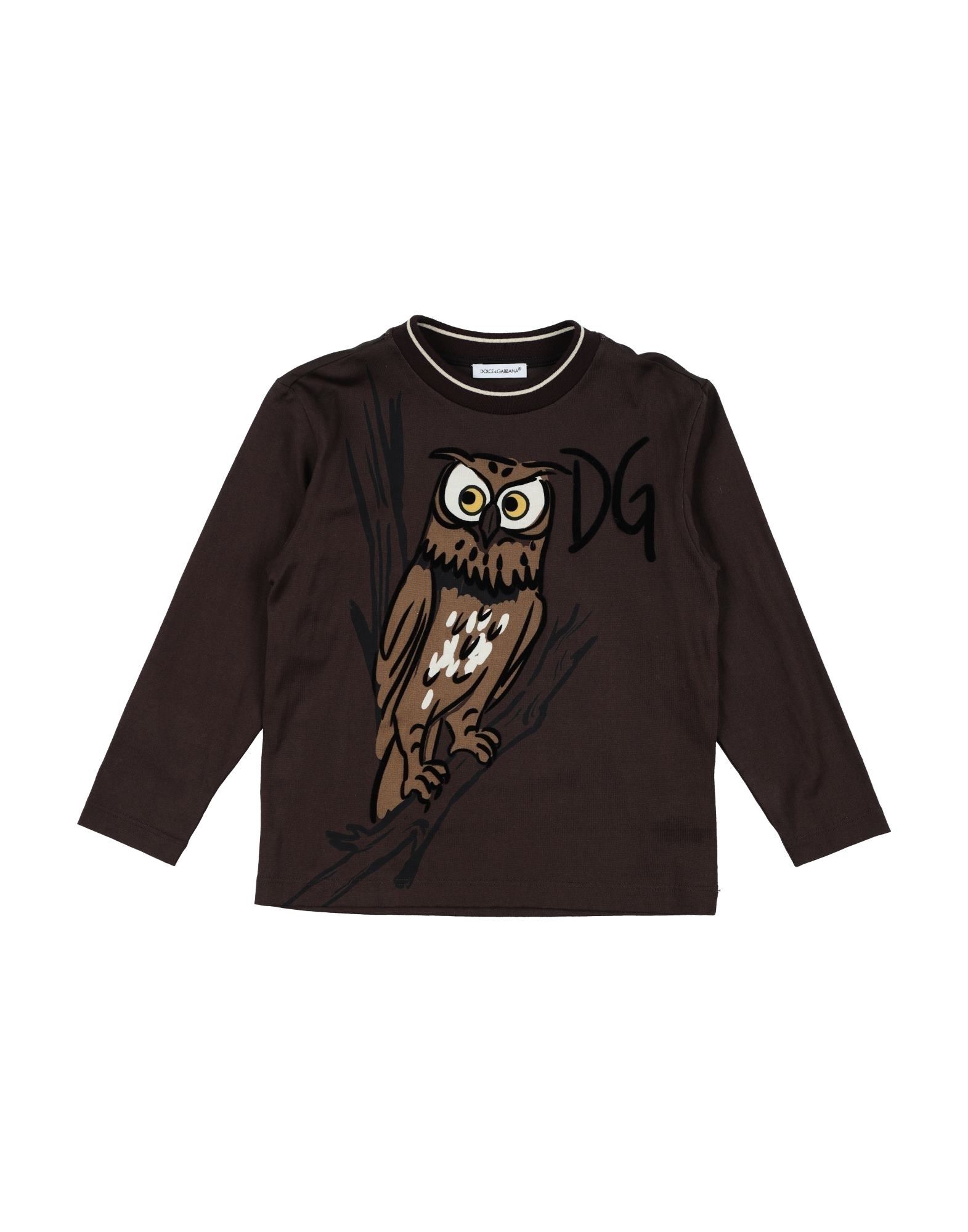 DOLCE&GABBANA T-shirts Kinder Dunkelbraun von DOLCE&GABBANA