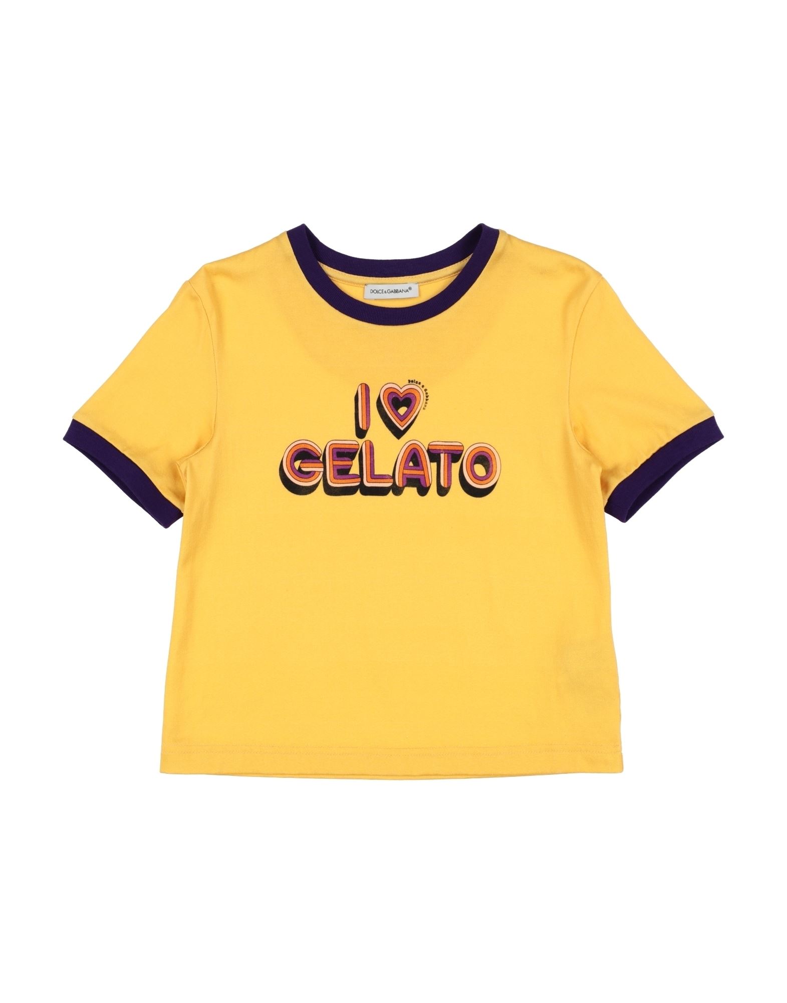 DOLCE&GABBANA T-shirts Kinder Gelb von DOLCE&GABBANA