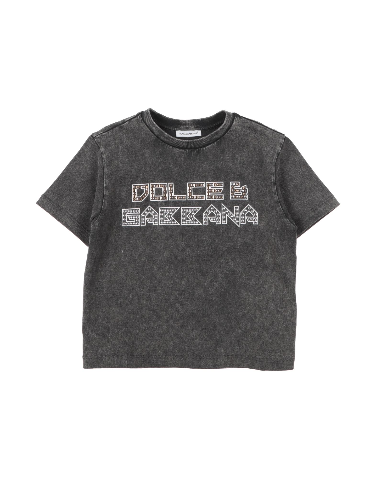 DOLCE&GABBANA T-shirts Kinder Granitgrau von DOLCE&GABBANA