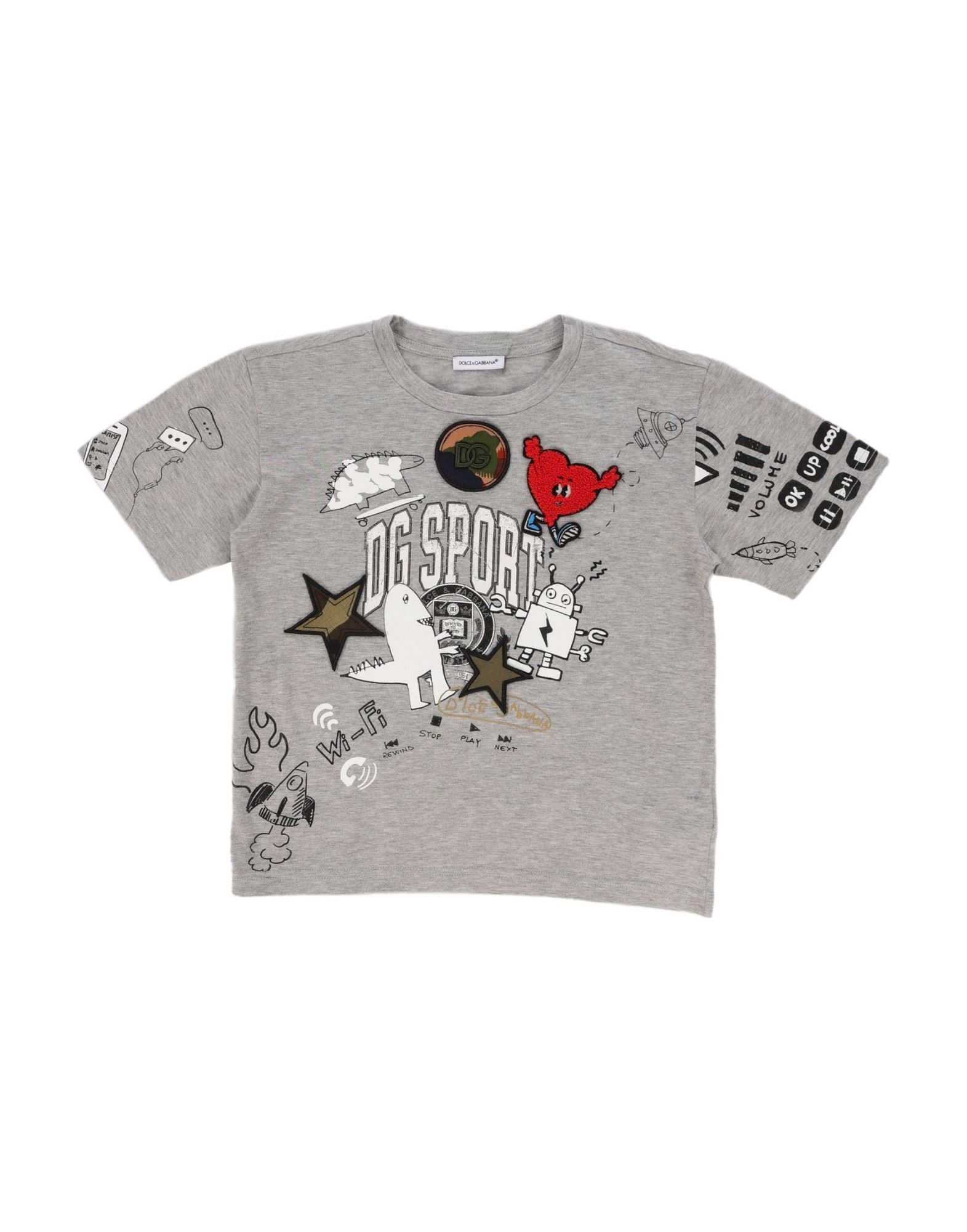 DOLCE&GABBANA T-shirts Kinder Grau von DOLCE&GABBANA