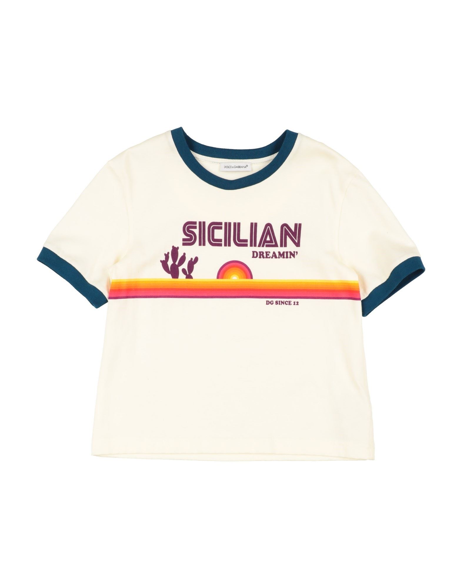 DOLCE&GABBANA T-shirts Kinder Hellgelb von DOLCE&GABBANA