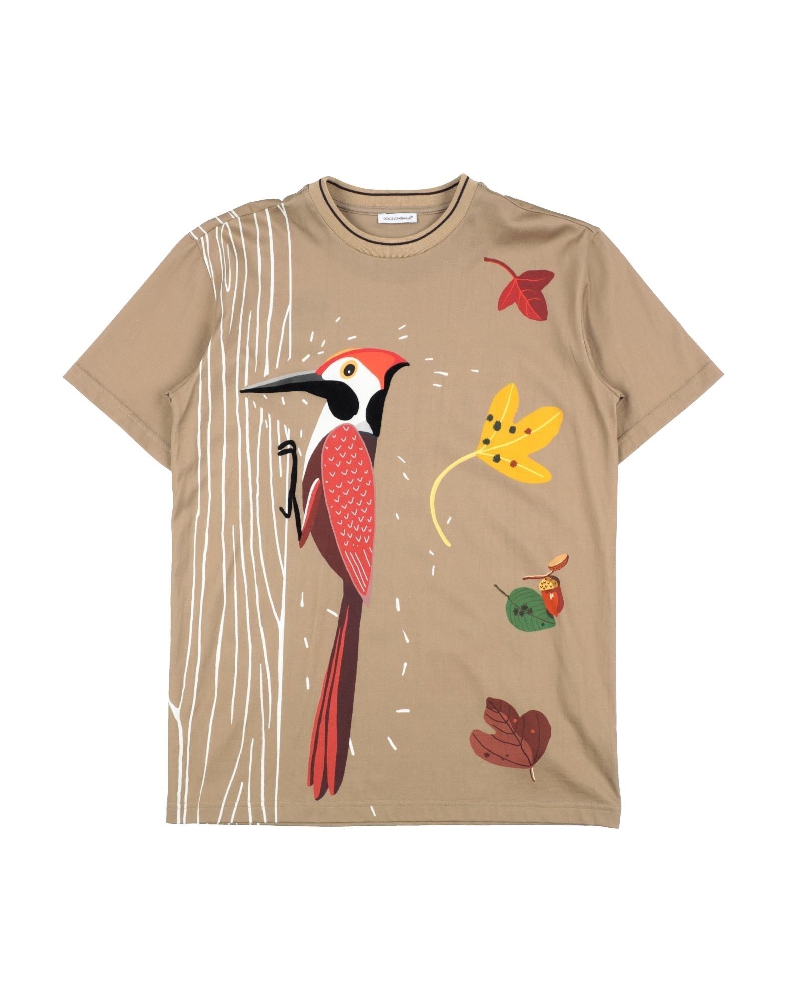 DOLCE&GABBANA T-shirts Kinder Khaki von DOLCE&GABBANA