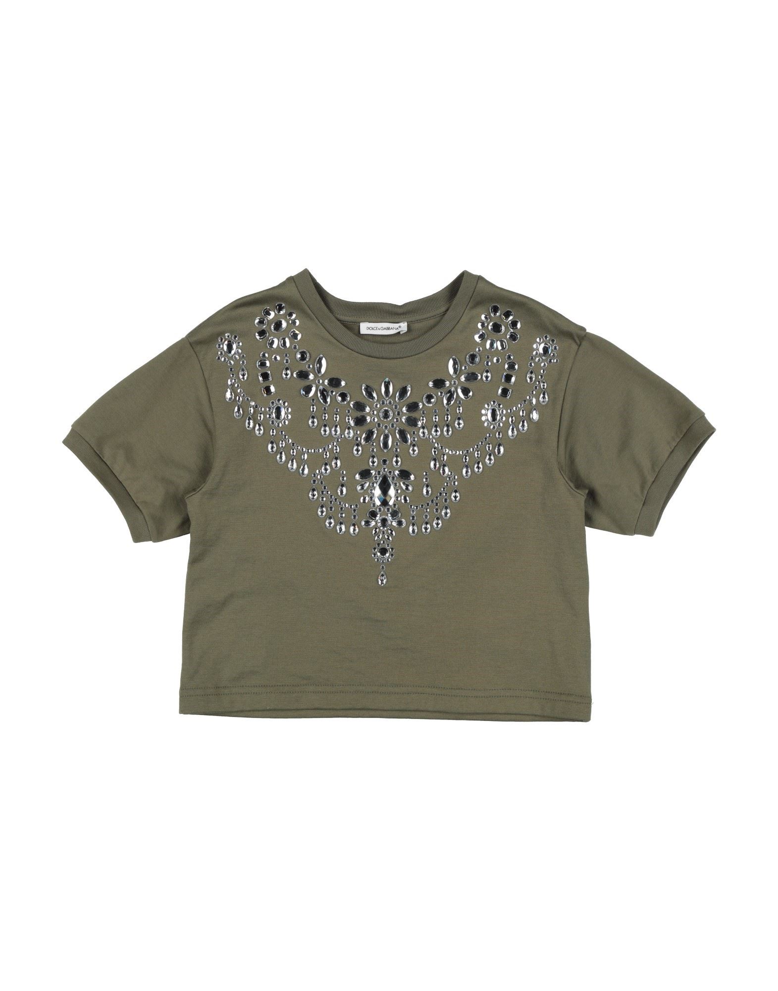 DOLCE&GABBANA T-shirts Kinder Militärgrün von DOLCE&GABBANA