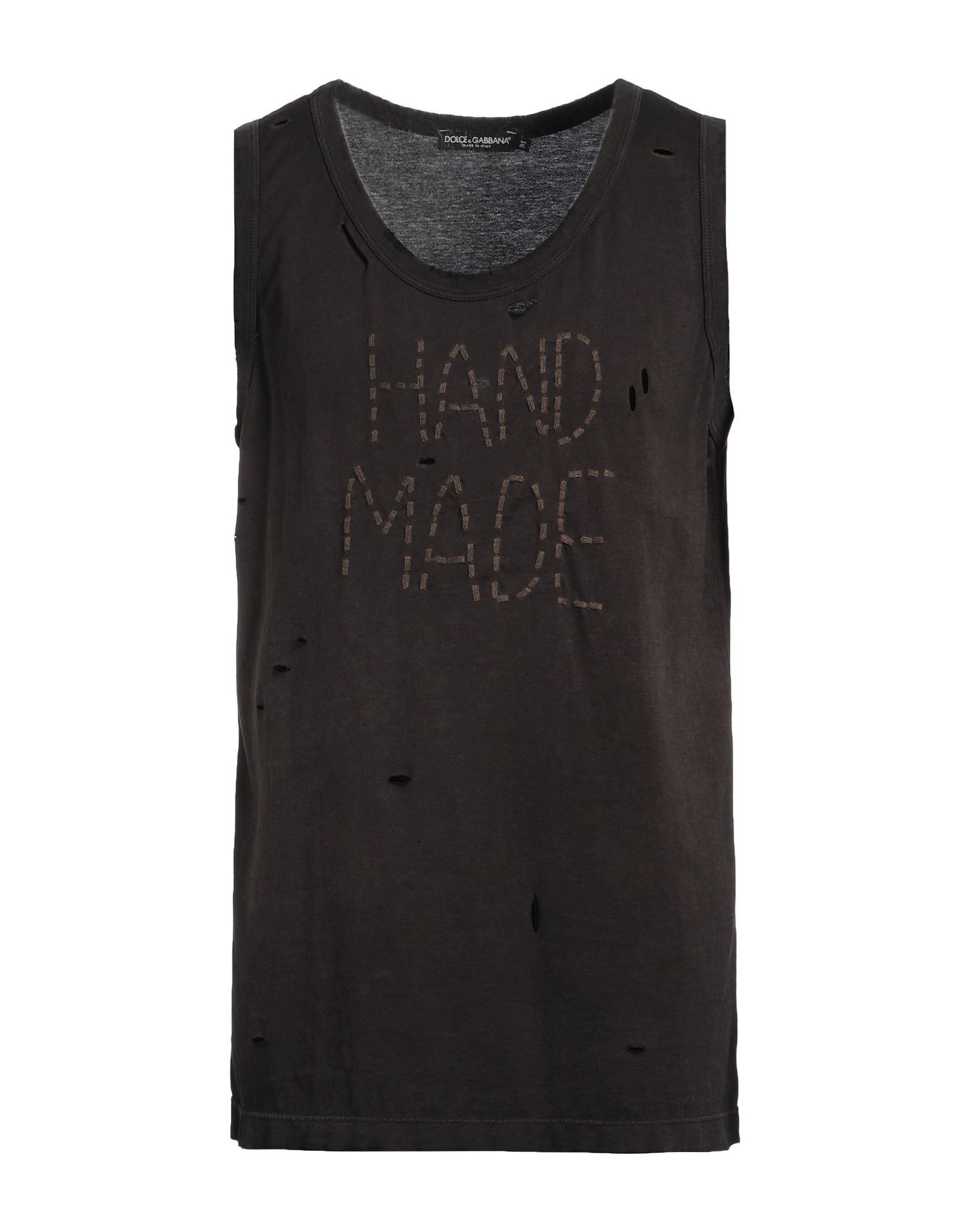 DOLCE&GABBANA Tank Top Herren Dunkelbraun von DOLCE&GABBANA