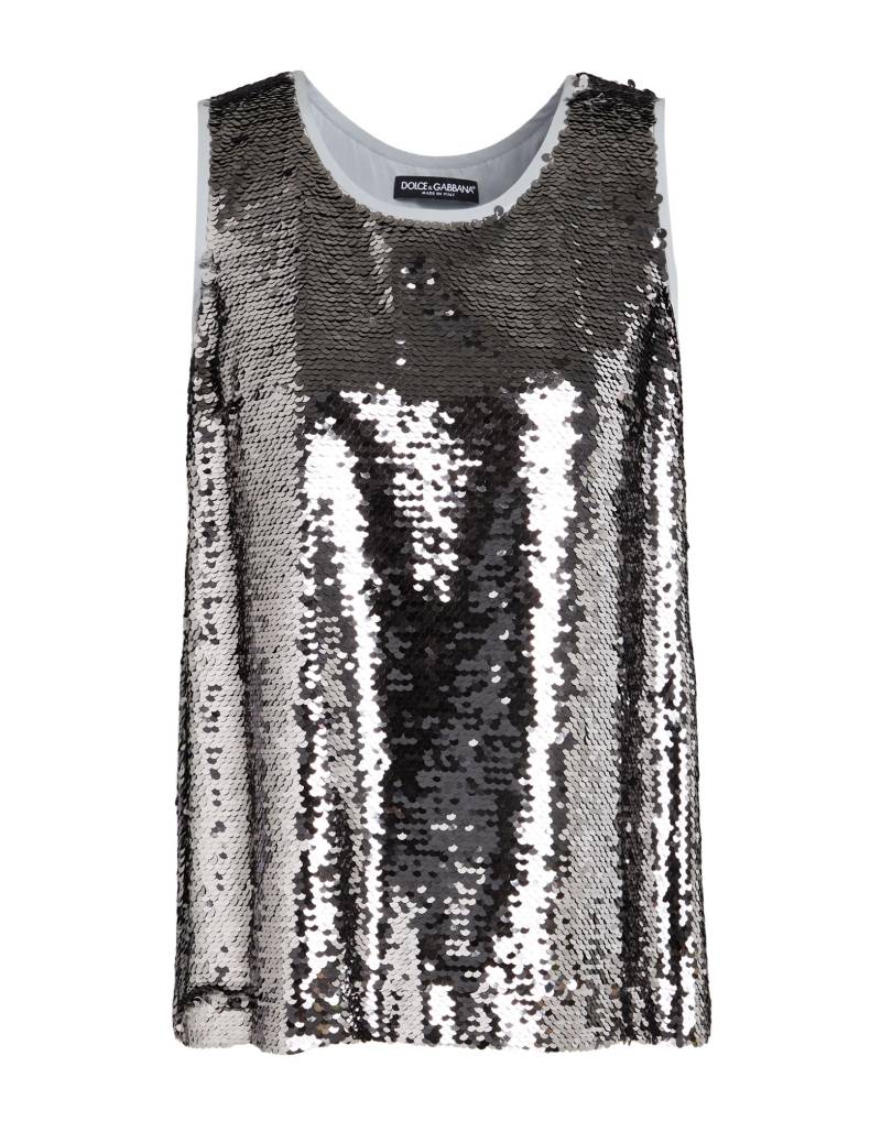 DOLCE&GABBANA Top Damen Stahlgrau von DOLCE&GABBANA