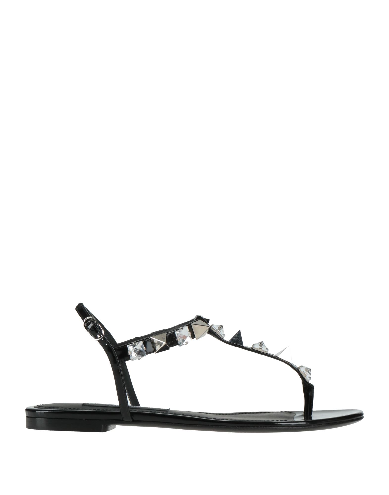 DOLCE&GABBANA Zehentrenner Damen Schwarz von DOLCE&GABBANA