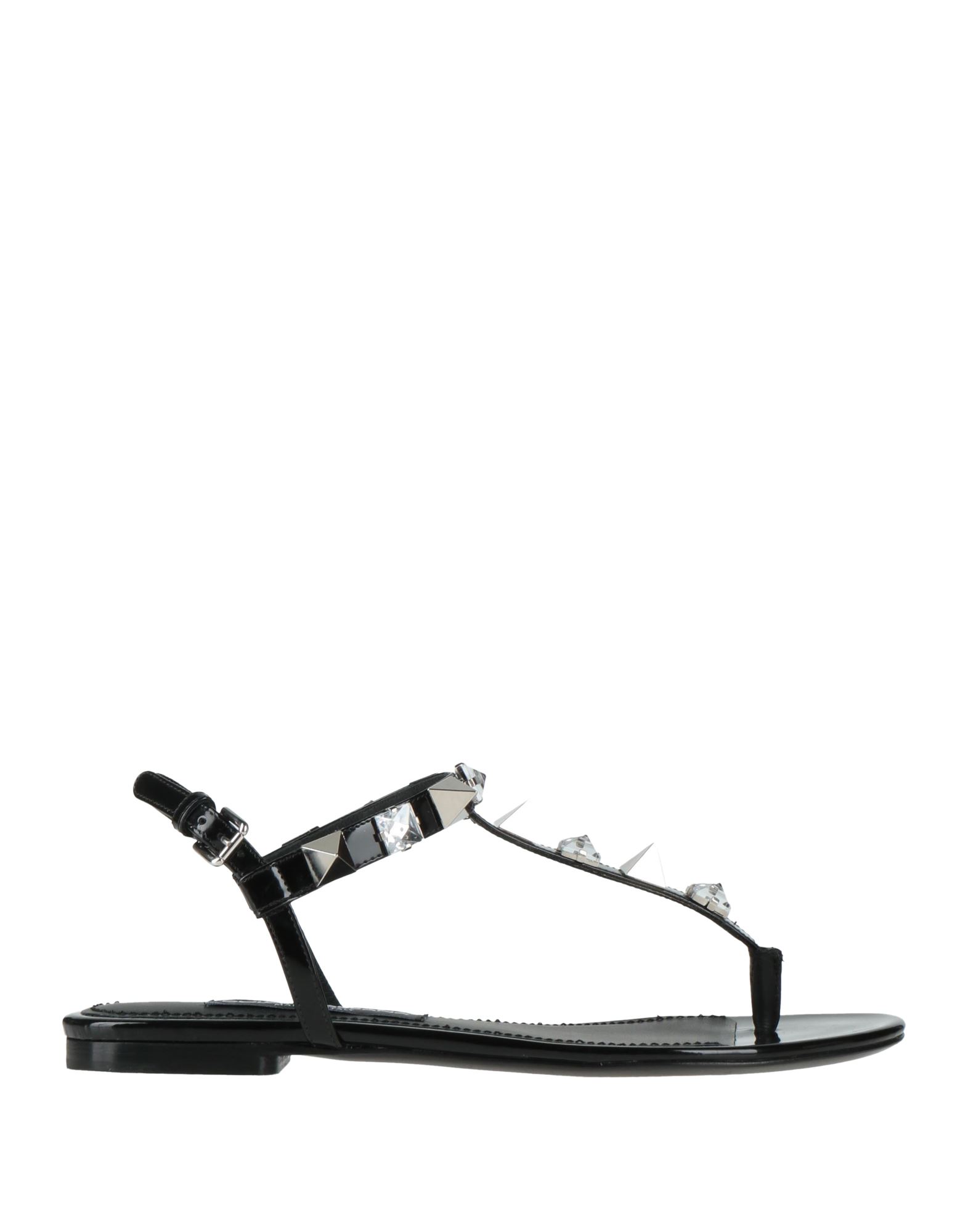 DOLCE&GABBANA Zehentrenner Damen Schwarz von DOLCE&GABBANA