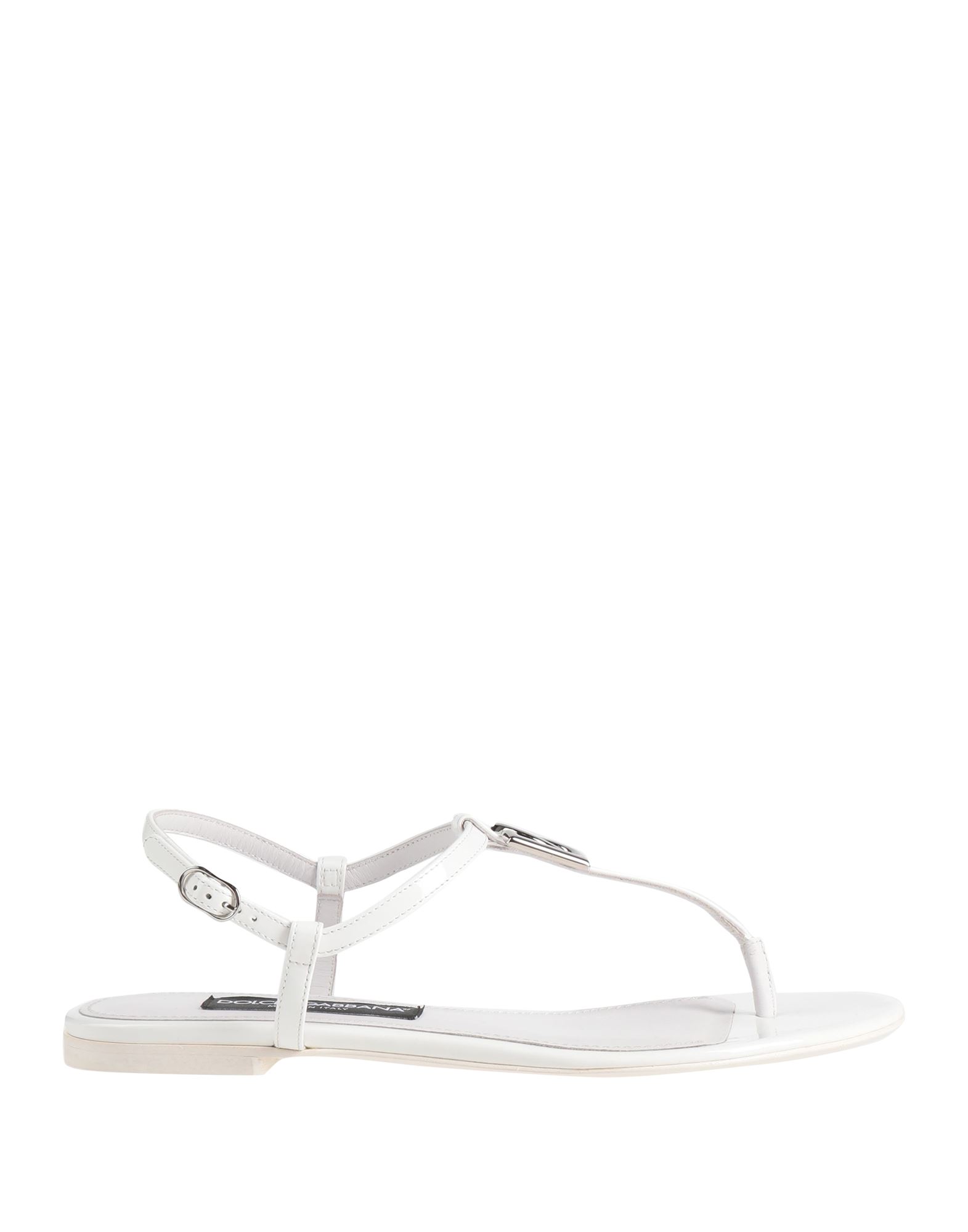 DOLCE&GABBANA Zehentrenner Damen Weiß von DOLCE&GABBANA