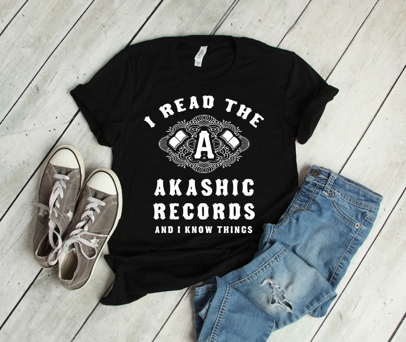 Ich Lese Die Akasha Und Ich Weiß Dinge - Lustige Intuitiv Lichtarbeiter Kurzarm-Unisex T-Shirt Ich Lese Die Akasha Und Ich Weiß Dinge - Lustige Intuitiv Lichtarbeiter Kurzarm-Unisex T-Shirt von DOLCEINDIGO