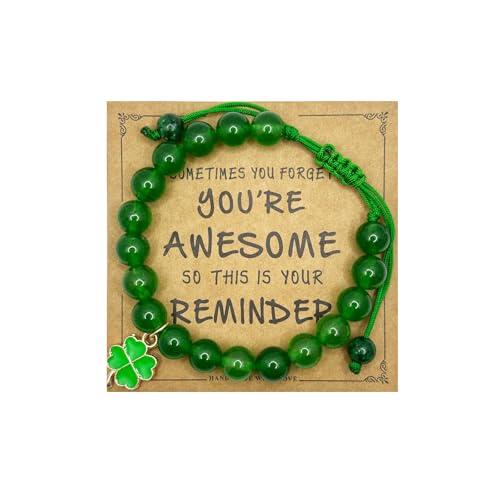 DOLLESS St. Patricks Day Armband, verstellbar, Kleeblatt-Strings, Charm-Armband für Damen, Einstellbar, Metallschnur, Kein Edelstein von DOLLESS