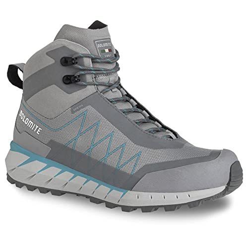 DOLOMITE Damen Ws Croda Nera Hi GTX Stiefel Bootsschuh, Aluminium, Grau, Capri Blau, 38 EU von Dolomite