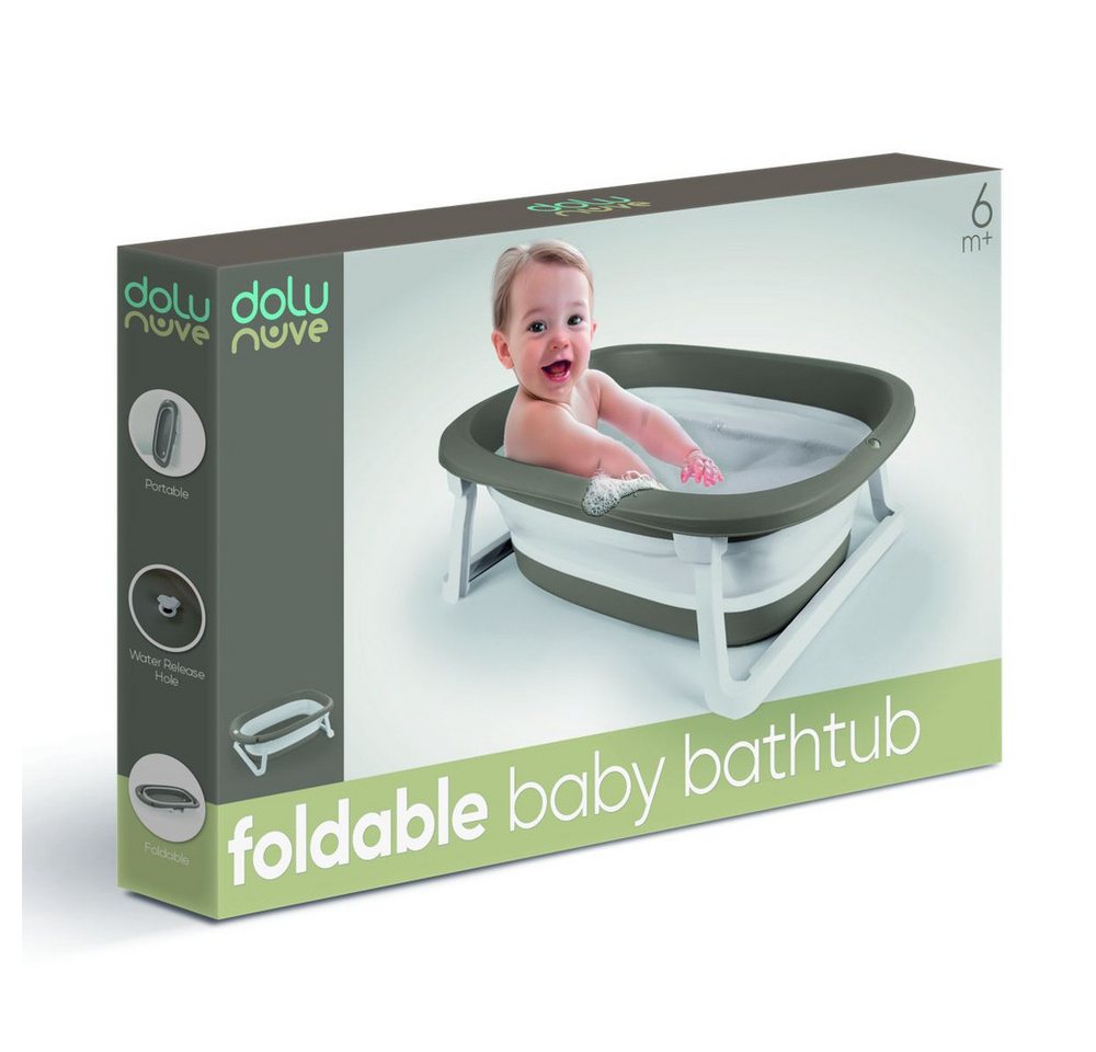 DOLU Kinderwagen-Handwärmer Faltbadewanne - Dolu Nuve - steingrau, (4-St) von DOLU