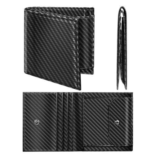 DOMIPHIE Mini Wallet mit Geldklammer - Slim Wallet - Leder Geldbörse - Premium Portemonnaie - Kartenetui von DOMIPHIE