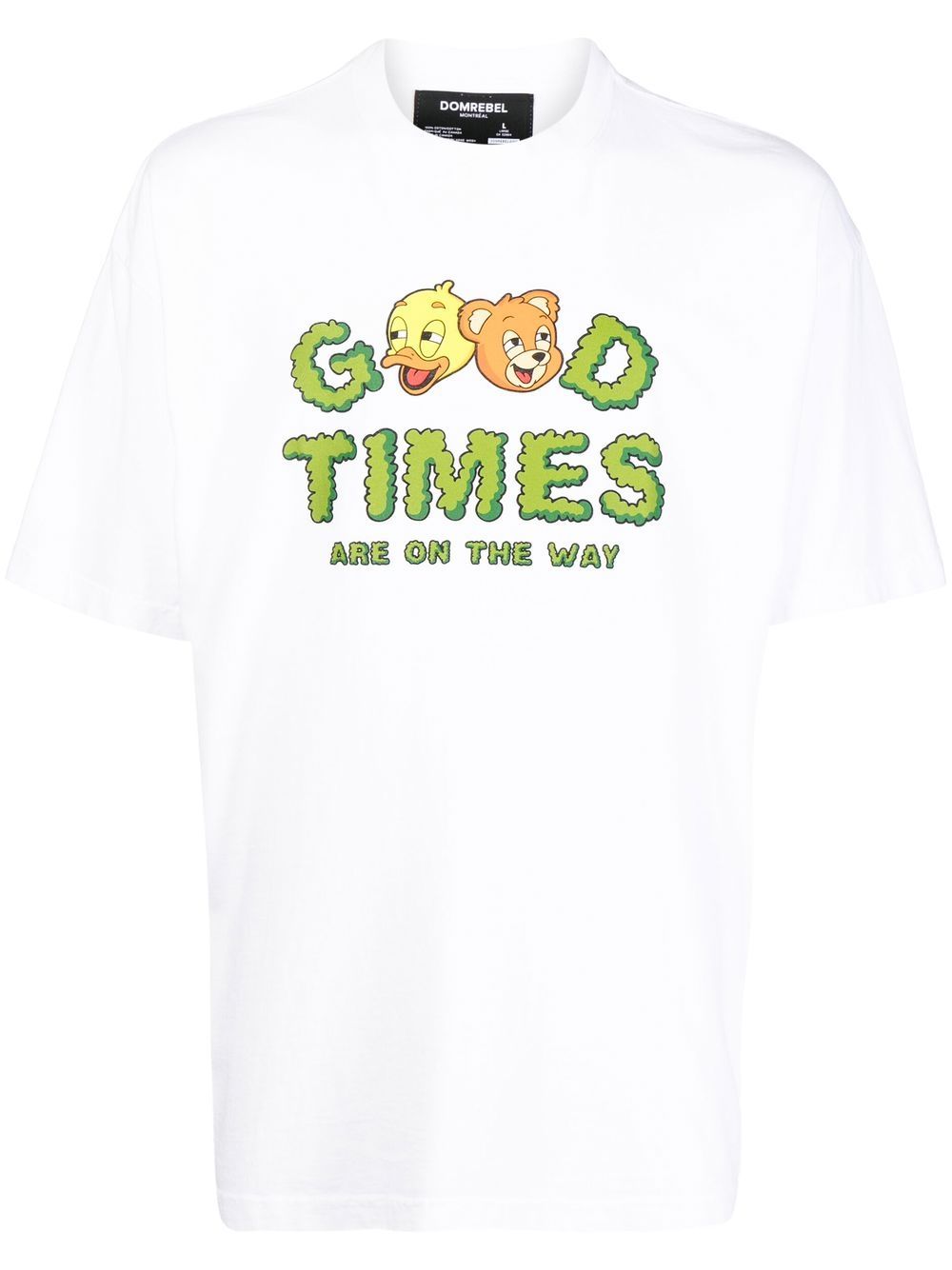 DOMREBEL Good Times T-Shirt - Weiß von DOMREBEL