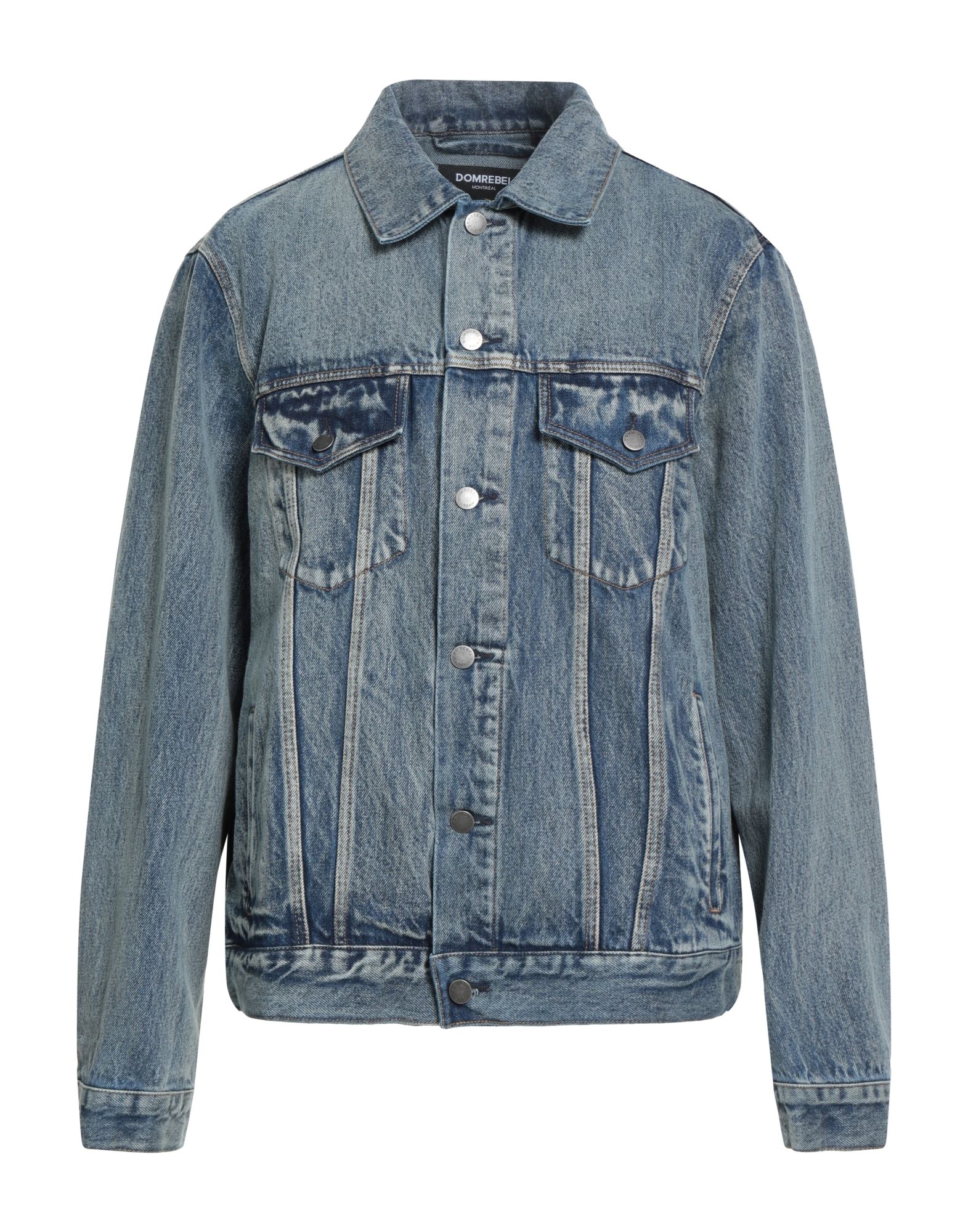 DOMREBEL Jeansjacke/-mantel Herren Blau DOMREBEL Jeansjacke/-mantel Herren Blau von DOMREBEL