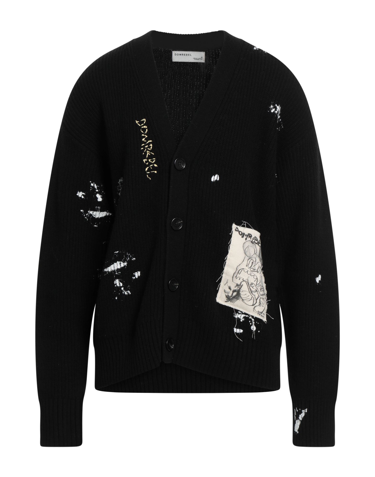 DOMREBEL Strickjacke Herren Schwarz von DOMREBEL
