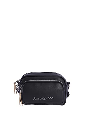 DON ALGODON Damen GEA Crossbody Bag Handtasche umhängetasche, Schwarz von DON ALGODON