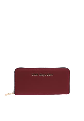 DON ALGODON - Geldbörse für Damen mit Kartenfächern für Frauen - Geldbörse und Geldbeutel Damen Silvia, Burgunderrot von DON ALGODON