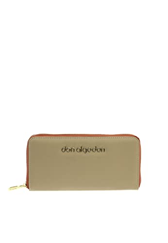 DON ALGODON - Geldbörse für Damen mit Kartenfächern für Frauen - Geldbörse und Geldbeutel Damen Silvia, beige, 20x2x10 cm von DON ALGODON