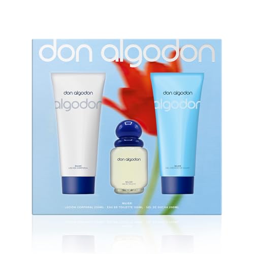 Tripack Damen EDT Set 100 ml + Lotion 200 ml + Duschgel 200 ml Don Algodón Tripack Damen EDT Set 100 ml + Lotion 200 ml + Duschgel 200 ml Don Algodón von DON ALGODON
