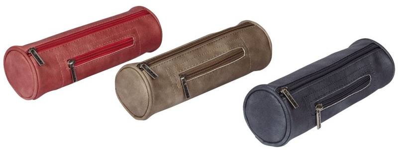 DONAU Etui Schlamper Used Look - 21,5 x Ø 7 cm, 2 Fächer, sortiert von DONAU