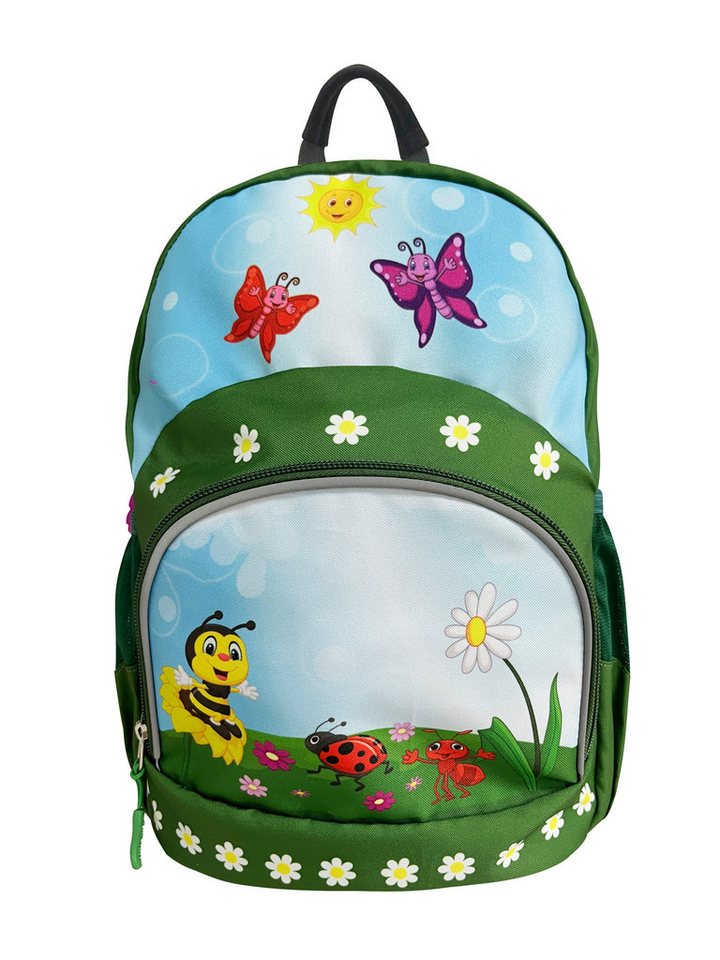 DONAU Schulranzen DONAU 7290850-02 Kinderrucksack Biene & Schmetterling von DONAU