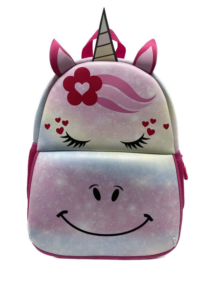 DONAU Schulranzen DONAU 7293100-01 Kinderrucksack Neopren Einhorn von DONAU
