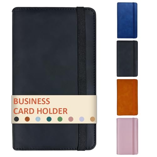 DONBAO Professioneller Visitenkartenhalter aus Leder, Buch-Organizer, 240 Kartenfächer, Premium-PU-Namenskarten, Aufbewahrungsordner mit weichem Einband, Kreditkartenbinder für Herren/Frauen (schwarz) DONBAO Professioneller Visitenkartenhalter aus Leder, Buch-Organizer, 240 Kartenfächer, Premium-PU-Namenskarten, Aufbewahrungsordner mit weichem Einband, Kreditkartenbinder für Herren/Frauen (schwarz) von DONBAO