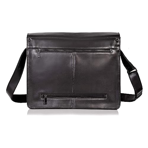 DONBOLSO Große Business Messenger Bag für Laptop - Leder Laptoptasche, Handtasche, Arbeitstasche Herren - Just Elegant Vintage - Tragetasche für MacBook Zubehör - 15,6 Zoll von DONBOLSO