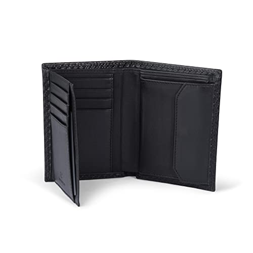 DONBOLSO Geldbörse Wien - Großes Portemonnaie aus Leder für Herren - Geldbeutel und RFID Schutz - Geldbörse mit Münzfach - Portmonee für Männer - Leder Geldbeutel Männer - Carbon von DONBOLSO