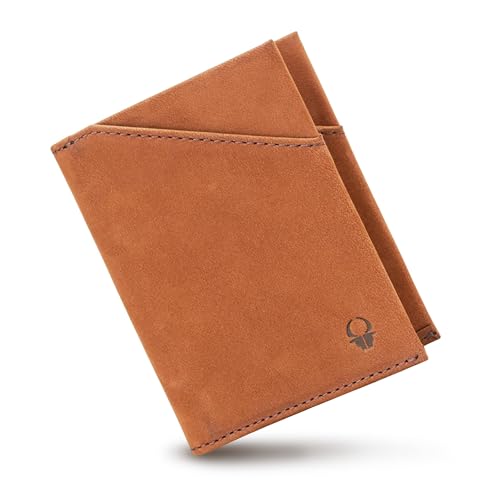 DONBOLSO Männer Zip Brieftasche - Ultra Thin Brieftaschen für Männer mit Münzfach - Slim Zippered Brieftaschen für Männer - RFID Bifold Wallet - Quick Access Pocket Karten-Moderne Leder Bifold Wallet von DONBOLSO