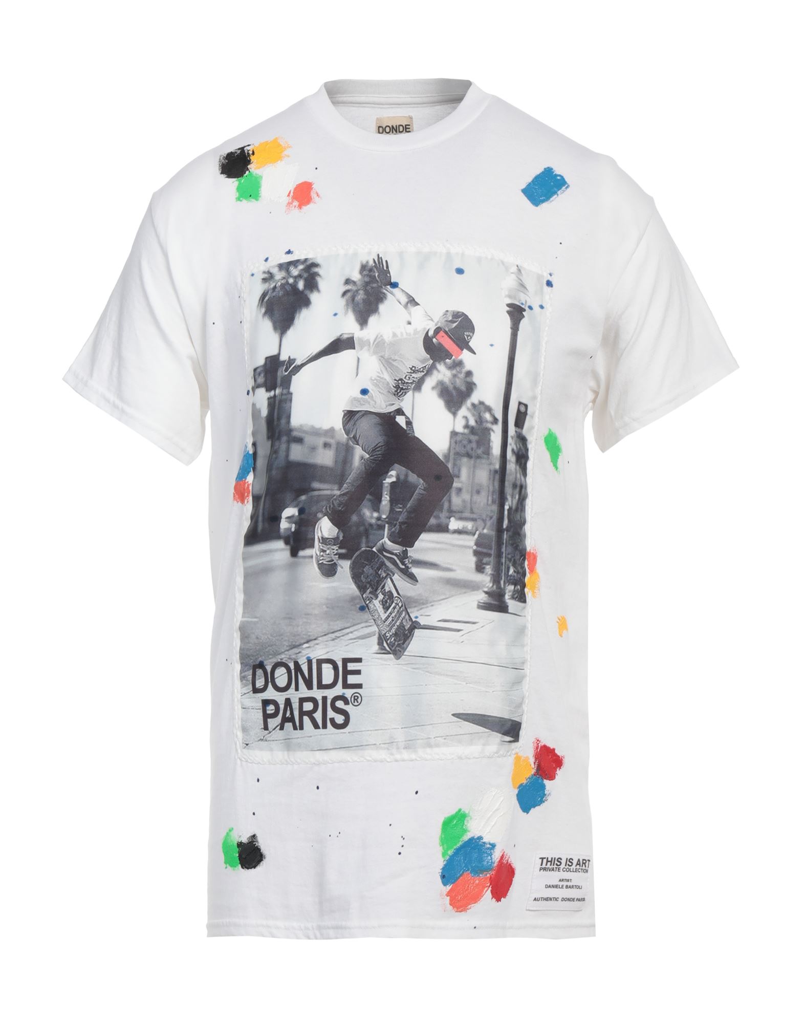 DONDE PARIS T-shirts Herren Weiß DONDE PARIS T-shirts Herren Weiß von DONDE PARIS