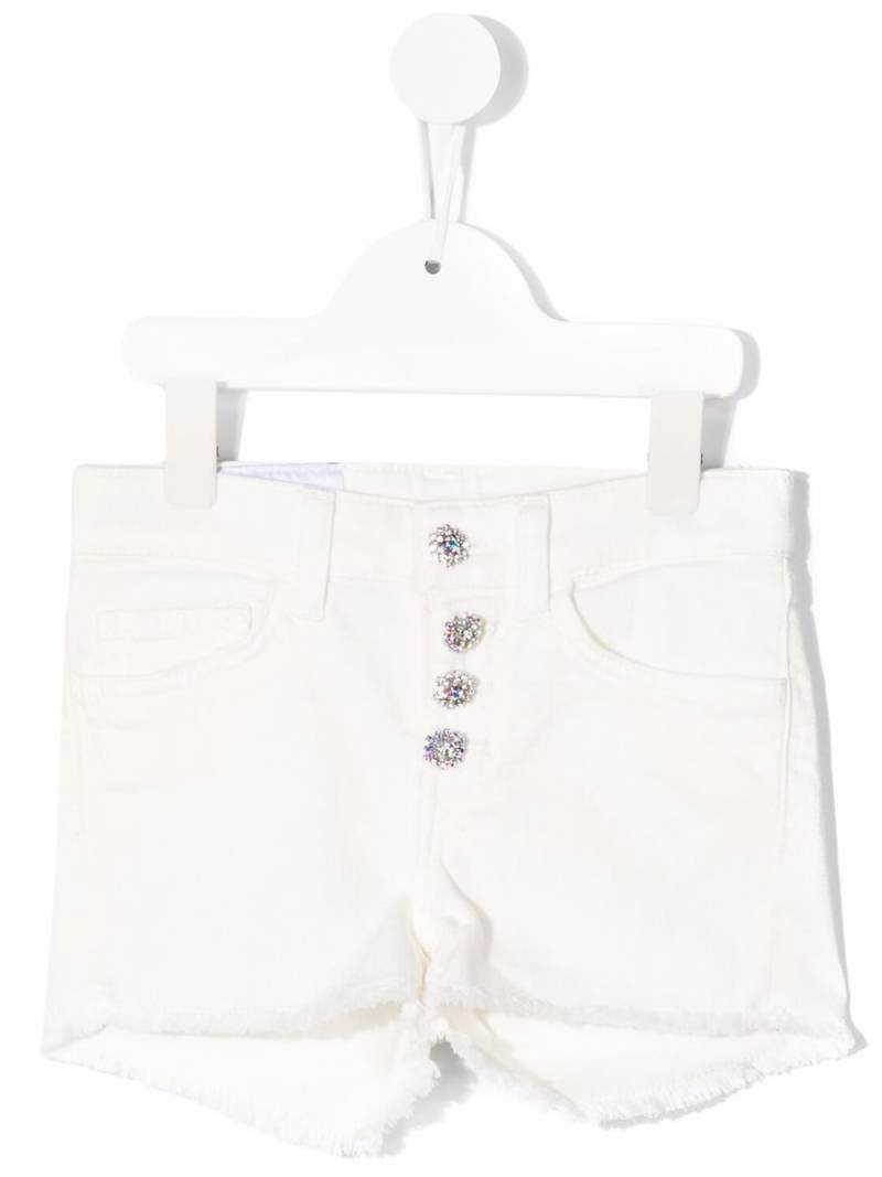 DONDUP KIDS Jeans-Shorts mit Knopfverschluss - Weiß von DONDUP KIDS