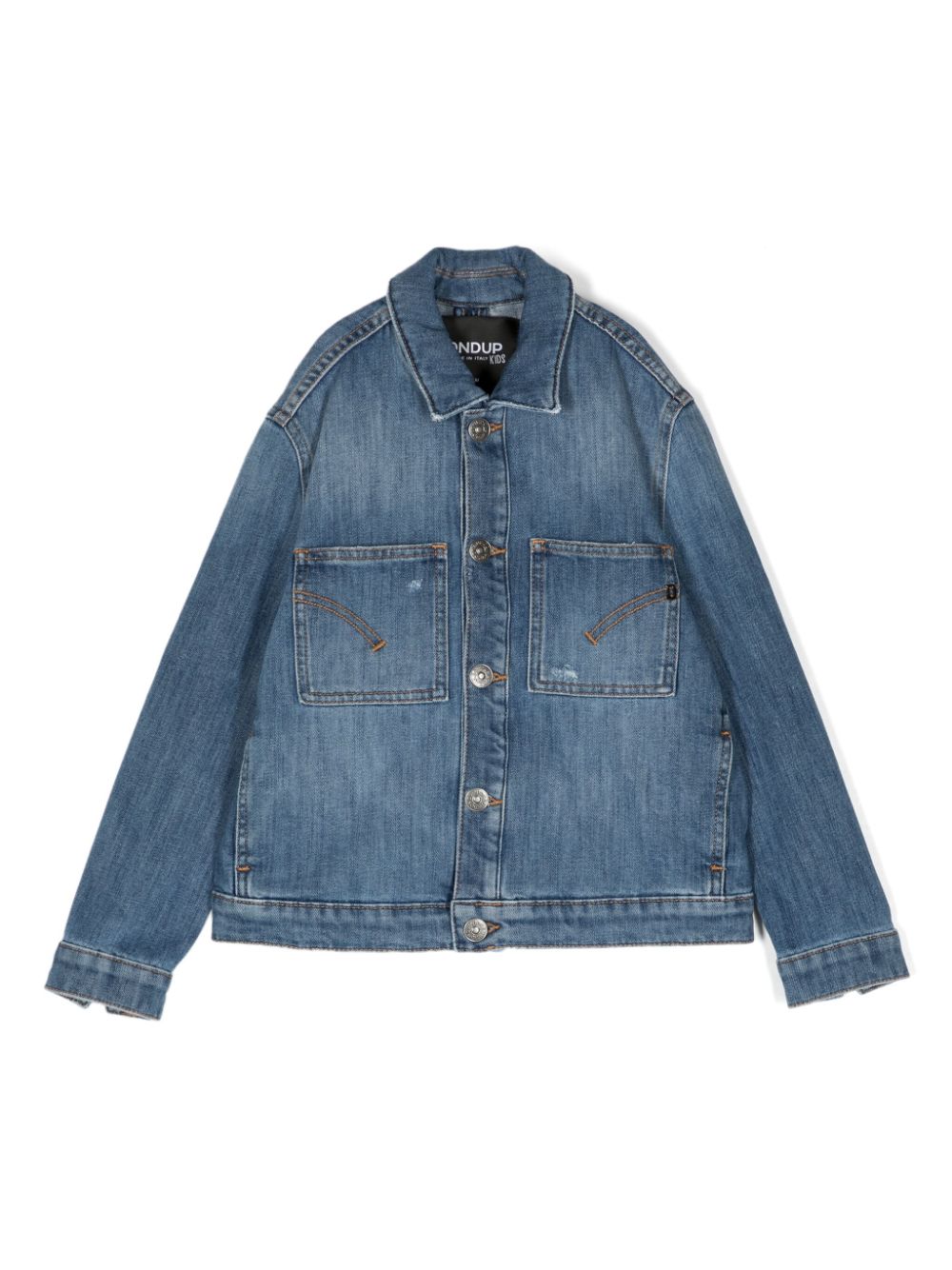 DONDUP KIDS Jeansjacke mit Brusttaschen - Blau von DONDUP KIDS