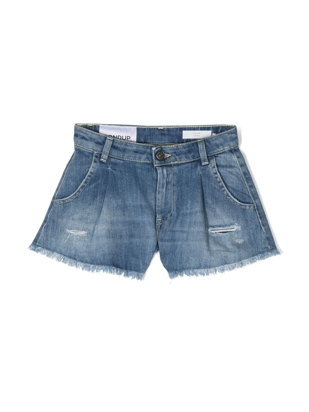 DONDUP KIDS Jeans-Shorts mit Logo-Patch - Blau von DONDUP KIDS