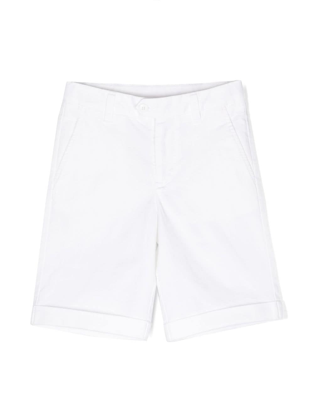 DONDUP KIDS Shorts mit Logo-Schild - Weiß von DONDUP KIDS