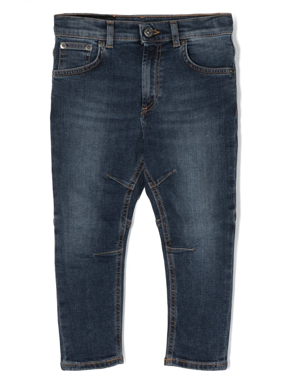 DONDUP KIDS Slim-Fit-Jeans mit Logo-Schild - Blau von DONDUP KIDS