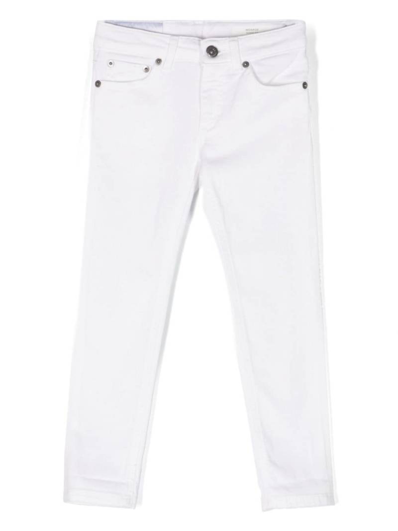 DONDUP KIDS Halbhohe Straight-Leg-Jeans - Weiß von DONDUP KIDS