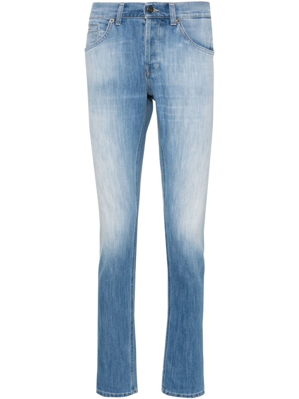 DONDUP George Jeans mit Logo-Schild - Blau von DONDUP