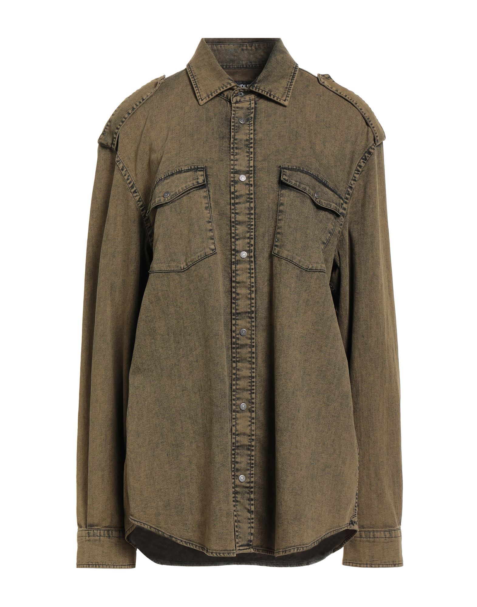 DONDUP Jeanshemd Damen Militärgrün von DONDUP