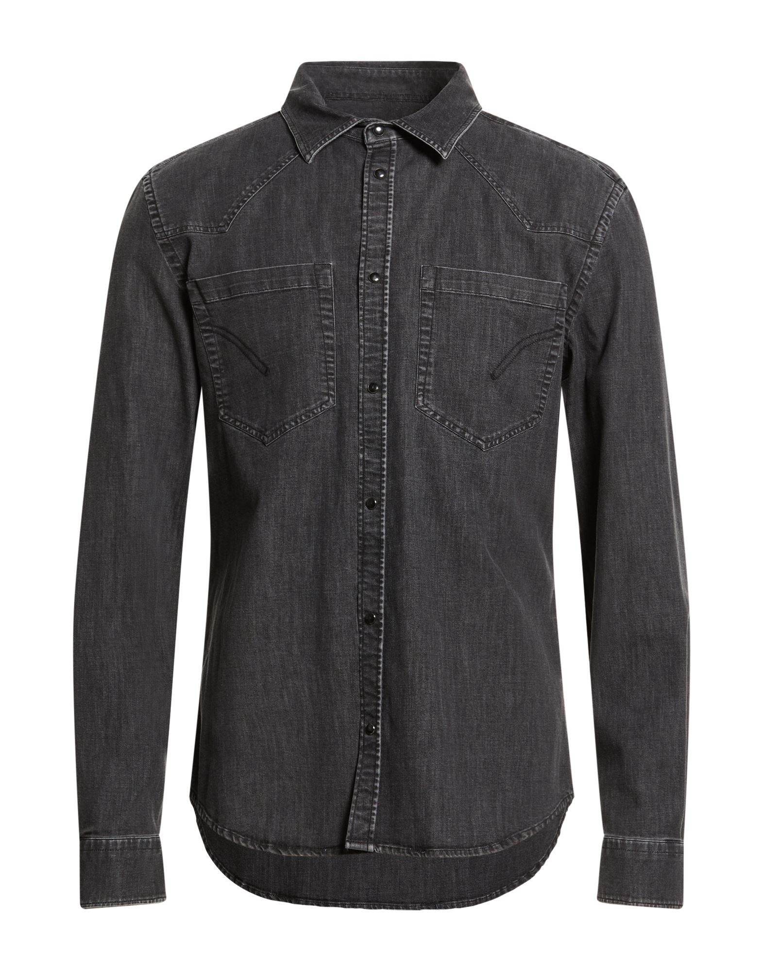 DONDUP Jeanshemd Herren Schwarz von DONDUP