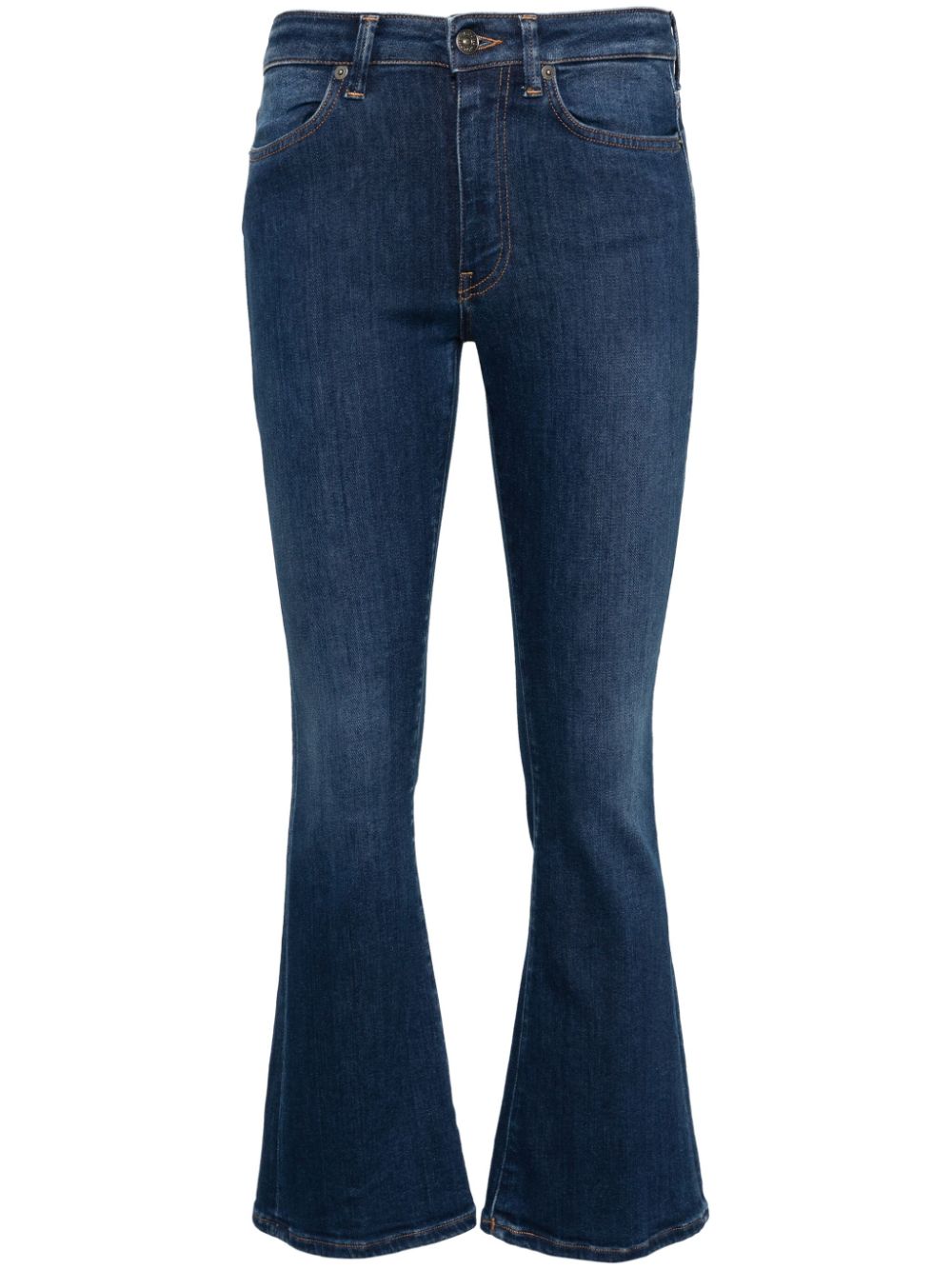 DONDUP Mandy Bootcut-Jeans mit hohem Bund - Blau von DONDUP