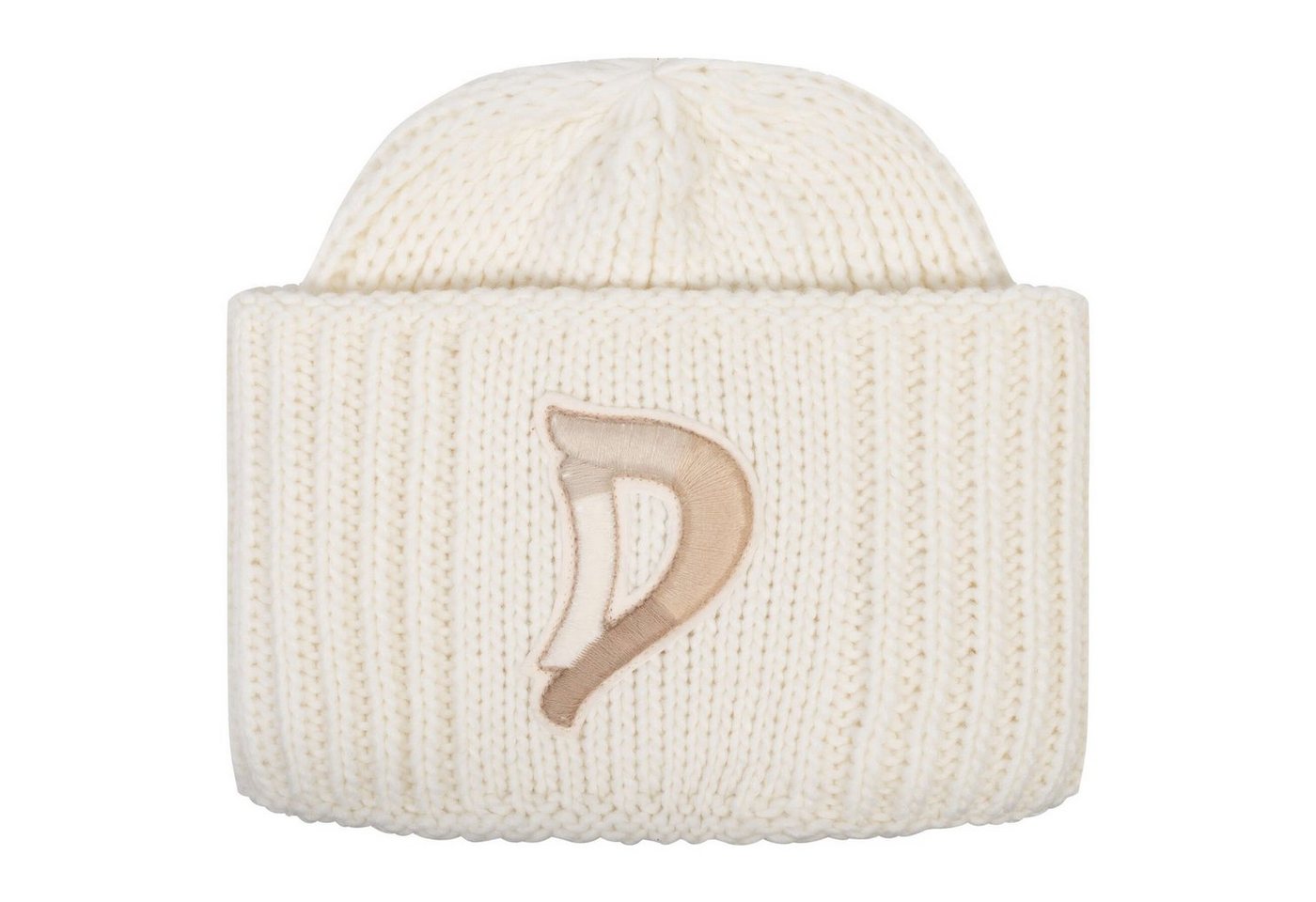 DONDUP Strickmütze Mütze mit Logo-Patch von DONDUP
