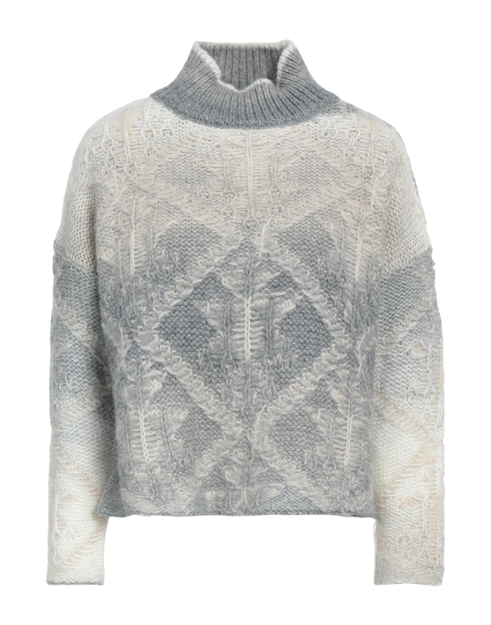 DONDUP Rollkragenpullover Damen Hellgrau von DONDUP