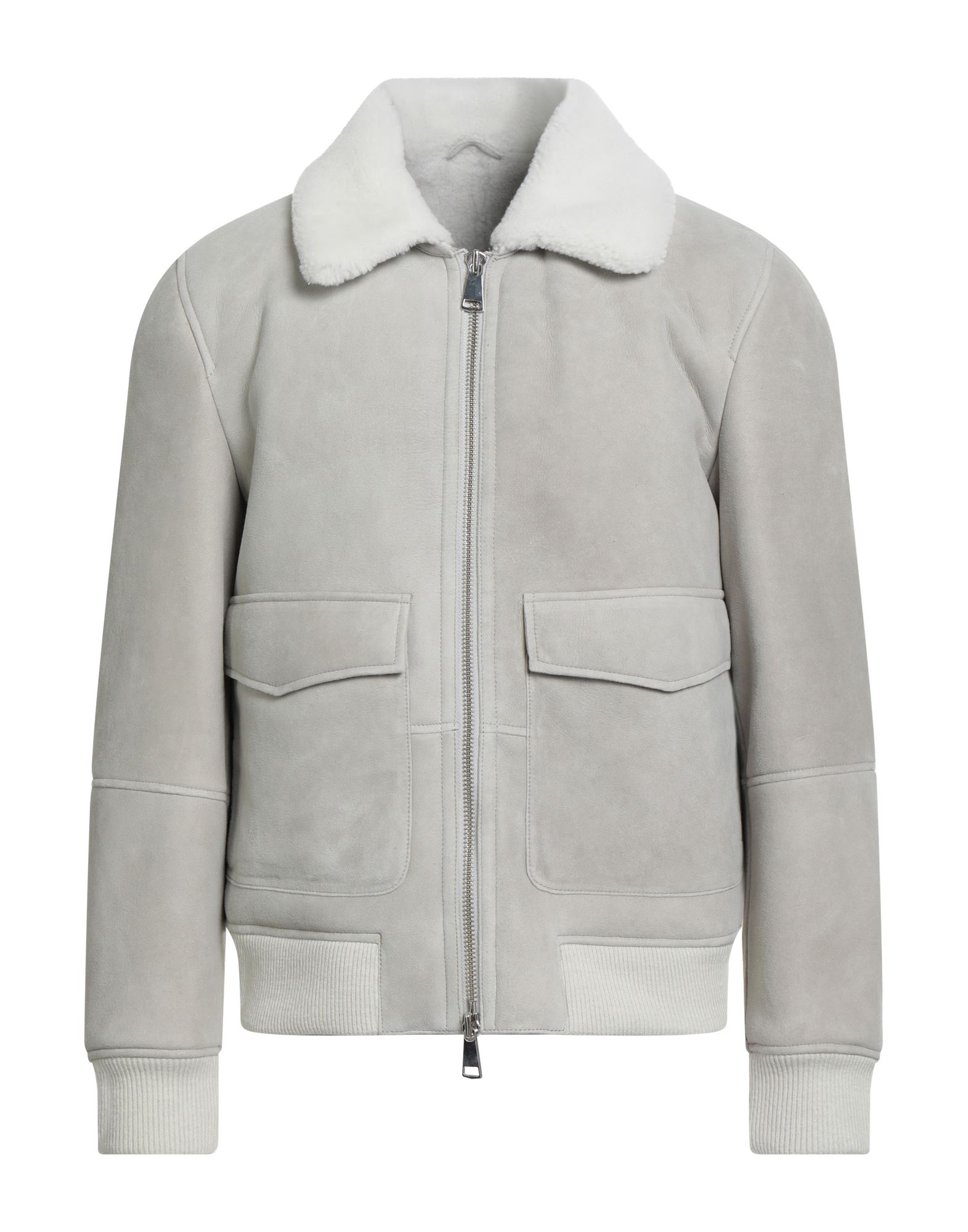 DONDUP Shearling- & Kunstfell Herren Hellgrau von DONDUP