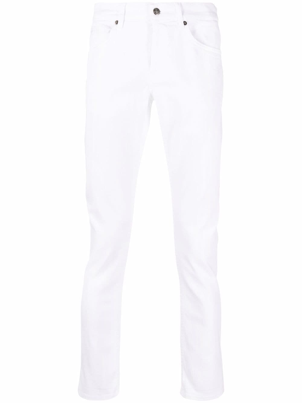 DONDUP Schmale Cropped-Jeans - Weiß von DONDUP