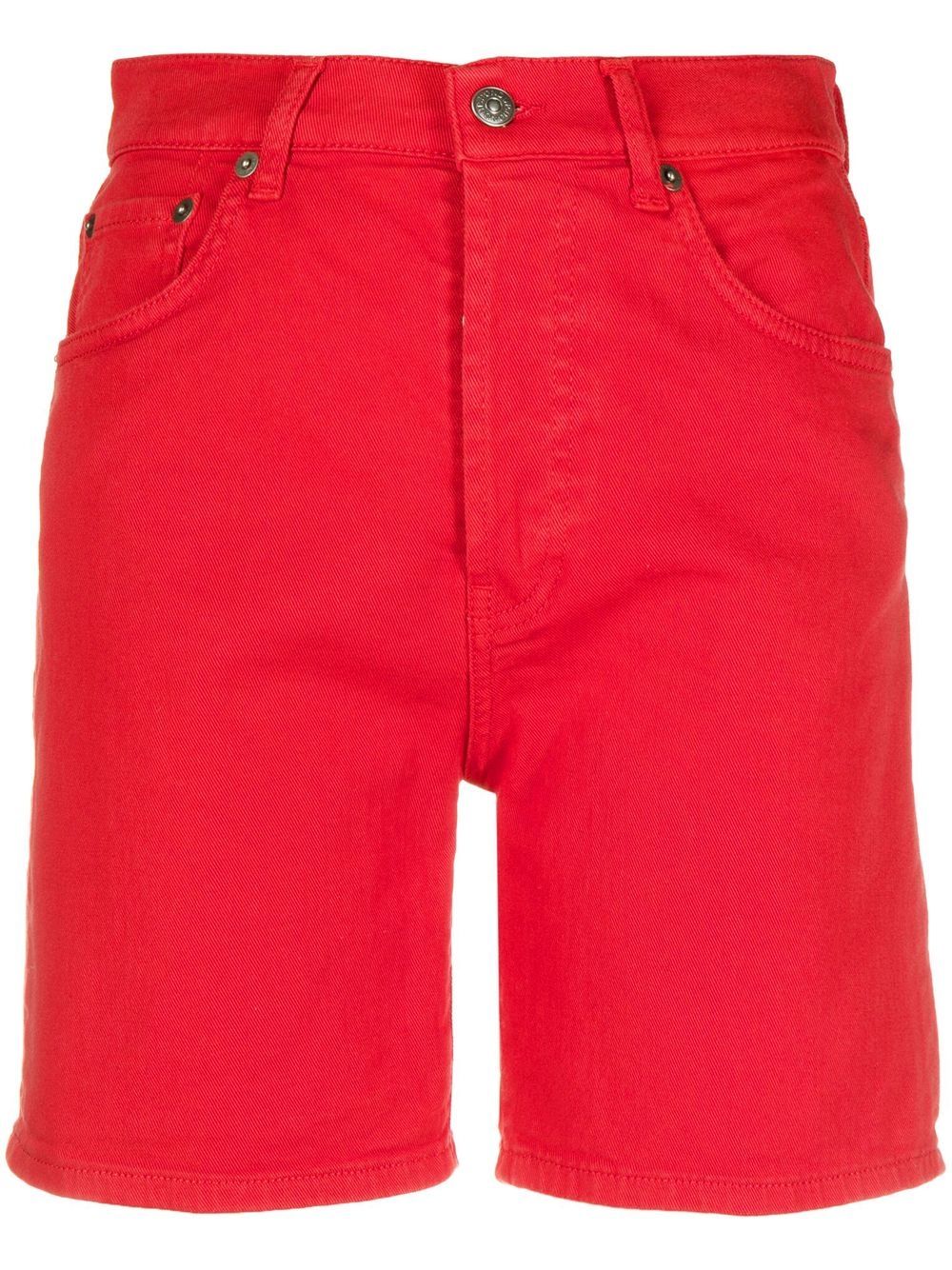DONDUP Hoch sitzende Jeans-Shorts - Rot von DONDUP