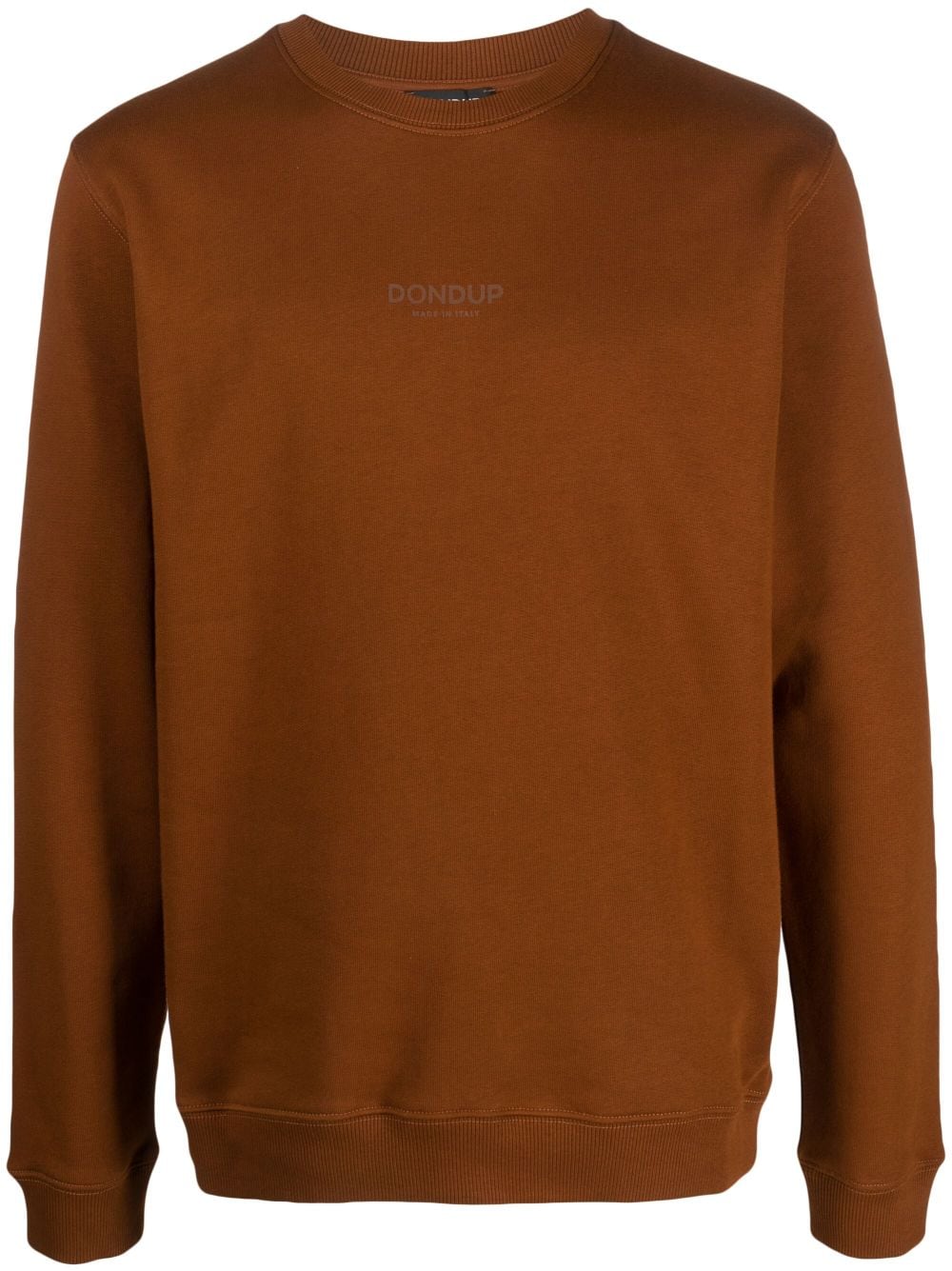 DONDUP Sweatshirt mit Logo-Print - Braun von DONDUP