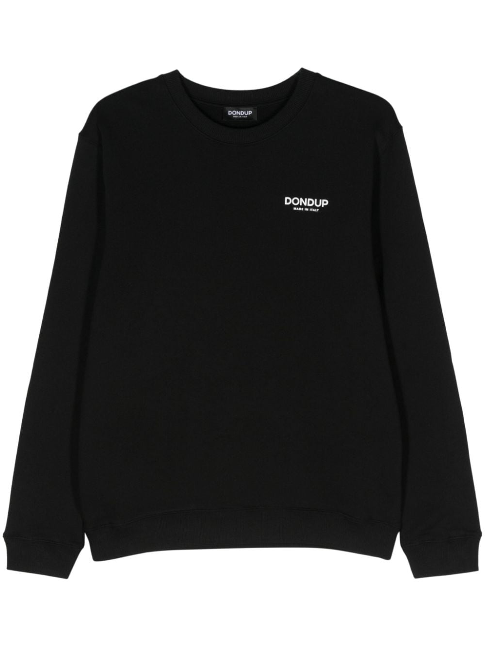 DONDUP Sweatshirt mit Logo-Print - Schwarz von DONDUP