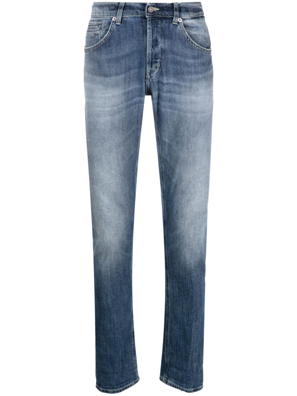 DONDUP Halbhohe Slim-Fit-Jeans - Blau von DONDUP